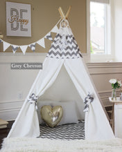 Load image into Gallery viewer, Grey Chevron Teepee Package