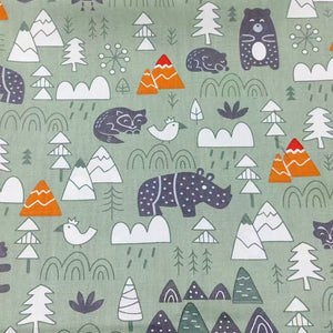 8Pcs 18x22 inch Quilting Cotton Fabric Squares Quilting Supplies Multi-Color Design Printed Floral Fabric for DIY(Cute Animal)