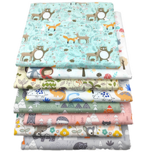 Load image into Gallery viewer, 8Pcs 18x22 inch Quilting Cotton Fabric Squares Quilting Supplies Multi-Color Design Printed Floral Fabric for DIY(Cute Animal)