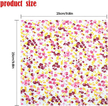 Load image into Gallery viewer, 49Pcs 9.8&quot;x9.8&quot; Quilting Cotton Fabric Squares Quilting Supplies Multi-Color Design Printed Floral Fabric for DIY(Red/Yellow/Green/Blue/Pink/Purple/Grey/Black)