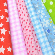 Load image into Gallery viewer, 49Pcs 9.8&quot;x9.8&quot; Quilting Cotton Fabric Squares Quilting Supplies Multi-Color Design Printed Floral Fabric for DIY(Red/Yellow/Green/Blue/Pink/Purple/Grey/Black)