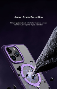Bundle with Rolltop Backpack - $1 Upgrade for iPhone 15 Pro Max Case,Compatible with MagSafe,Military Drop Protection,Great Grip Feeling, Yellowing Resistant,Shockproof Protective Matte Translucent Slim Phone Cover