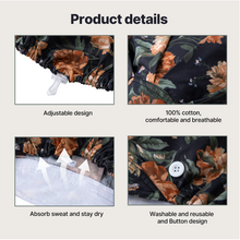 Load image into Gallery viewer, 4 Pcs Scrub Caps Women,Bouffant Caps with Sweatband,Adjustable Scrub Caps for Women Men,Working Hats Surgical Cap Nurse Chef Waiter Hat Tie Back Hats Hair,Flower