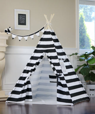 Black Stripe Teepee Package