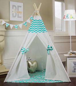 Turquoise Chevron Teepee Package