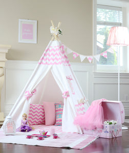 Pink Chevron Teepee Package