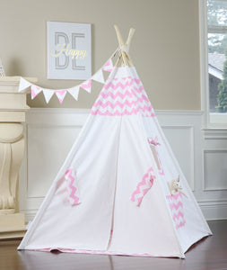 Pink Chevron Teepee Package
