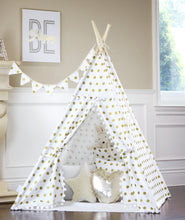 Load image into Gallery viewer, Golden Polka Dot Pompom Teepee Package