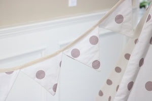 Lilac Polka Dot Pompom Teepee Package