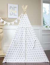 Load image into Gallery viewer, Lilac Polka Dot Pompom Teepee Package